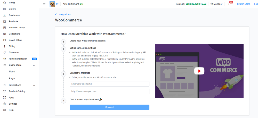 Merchize integration woocommerce page 2