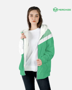 fleece hoodie without black band