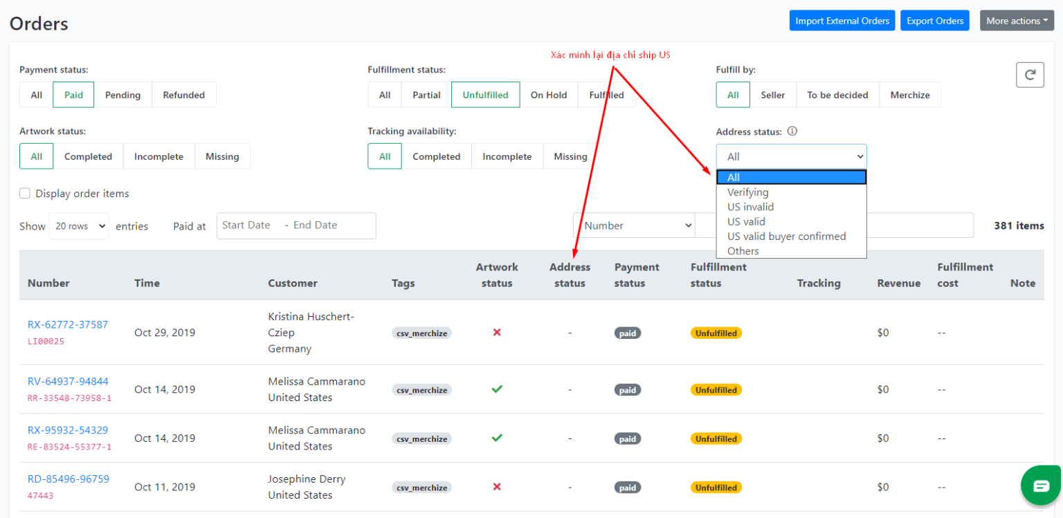 Verify US Shipping Address - Print on Demand & Fulfillment Service