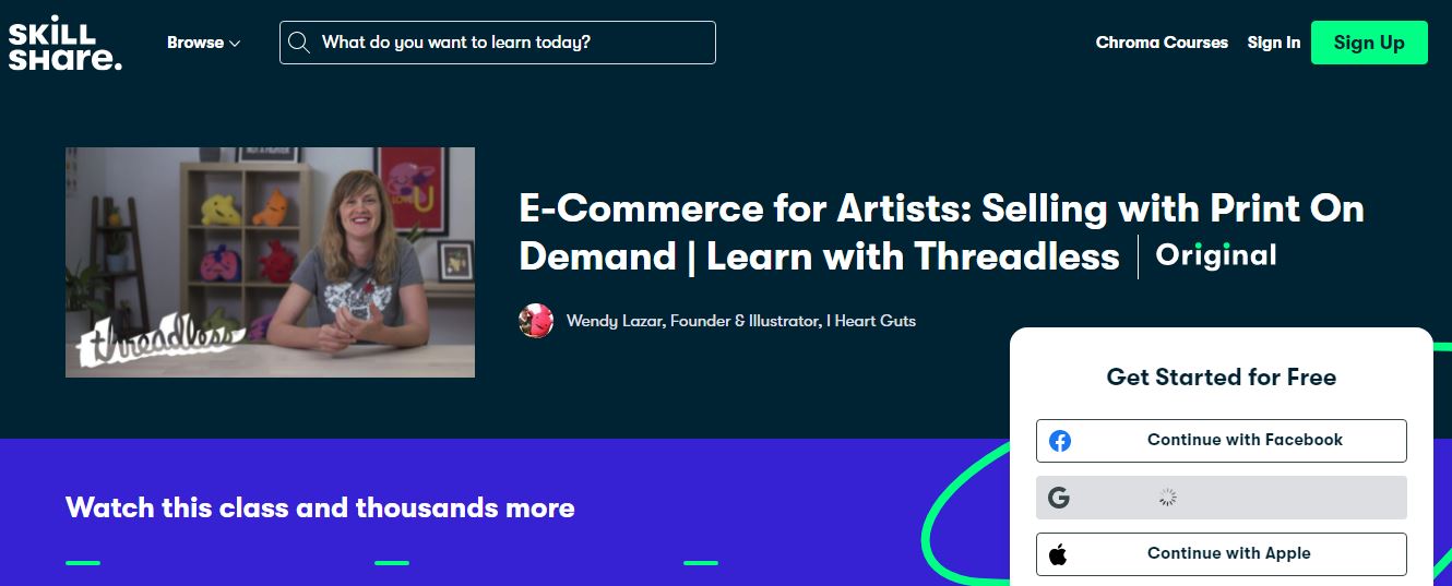 ecommerce for artist