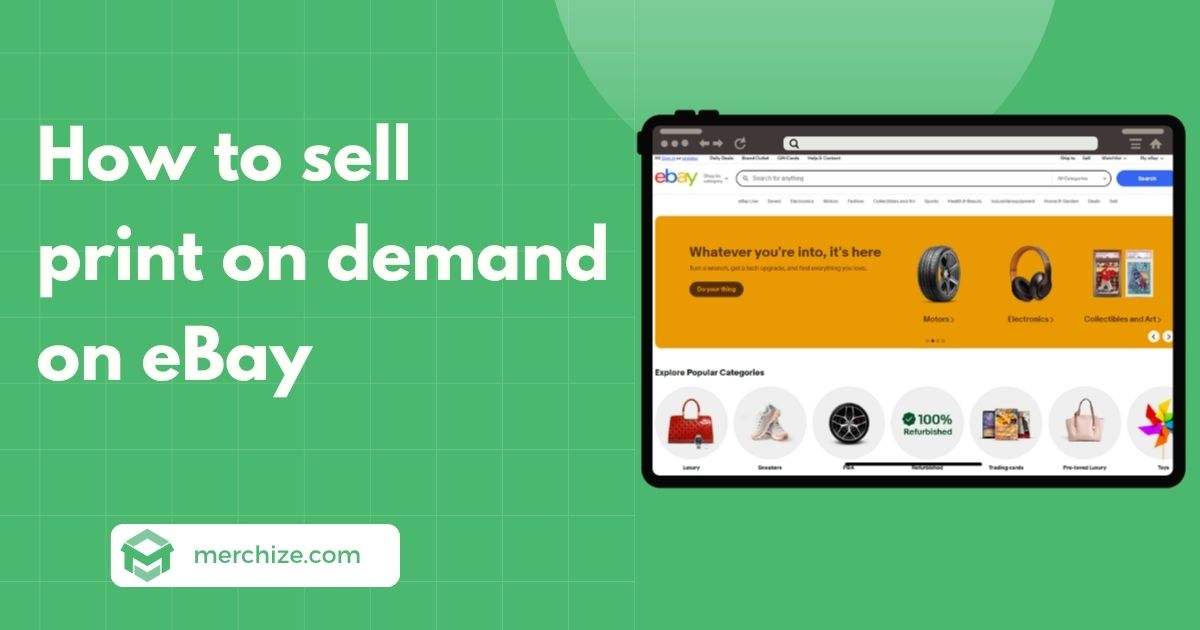 how to sell print on demand on ebay