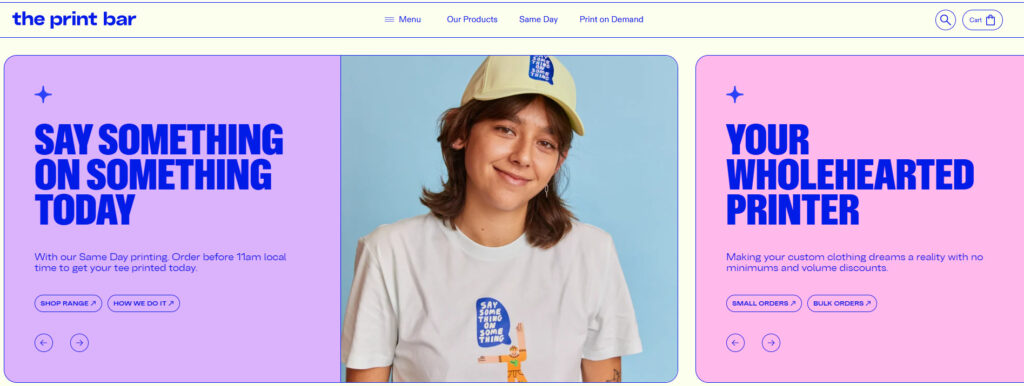 printbar plus size print on demand companies