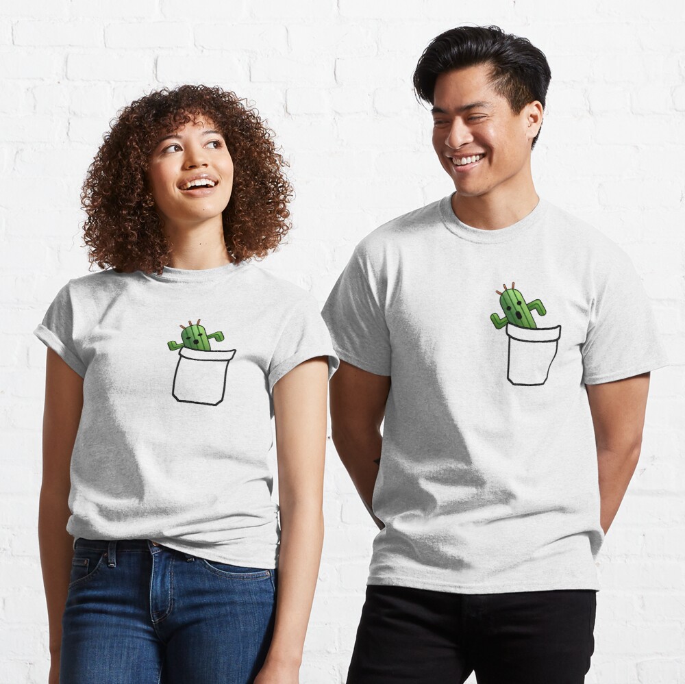 pocket shirt với xương rồng
