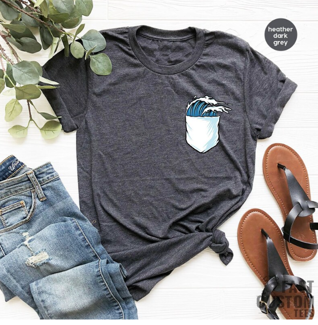 wave pocket shirt