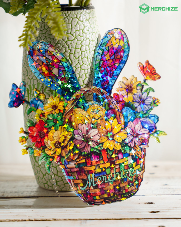 star hologram acrylic ornament