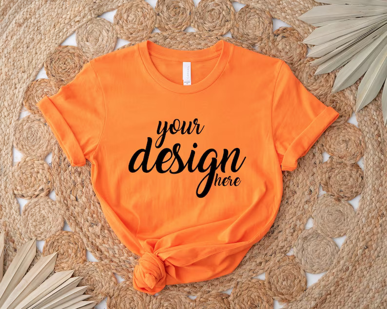 Orange t-shirt with black ink best t-shirt colors