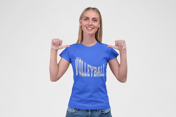 Royal Blue with white ink