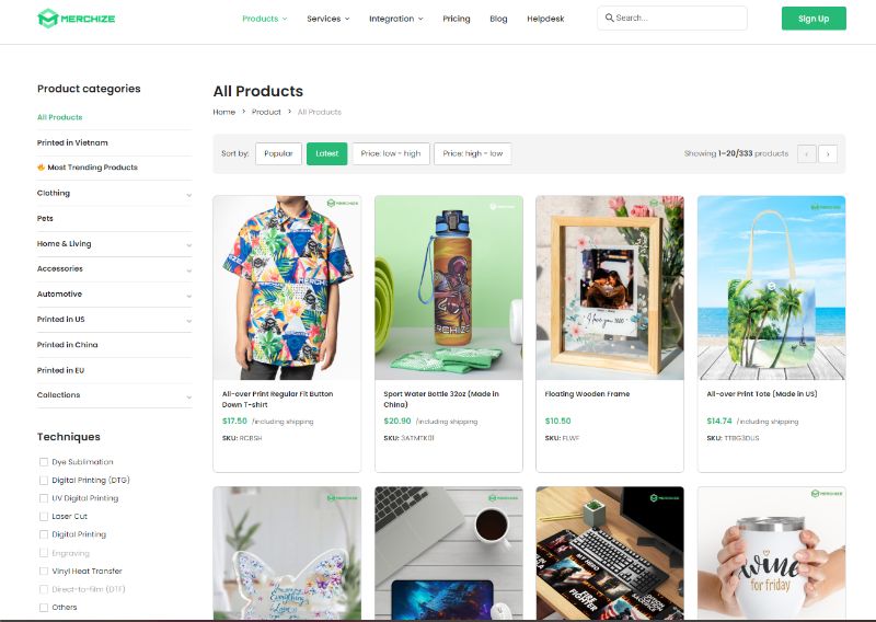 merchize nhà cung ứng số 1 về dropshipping