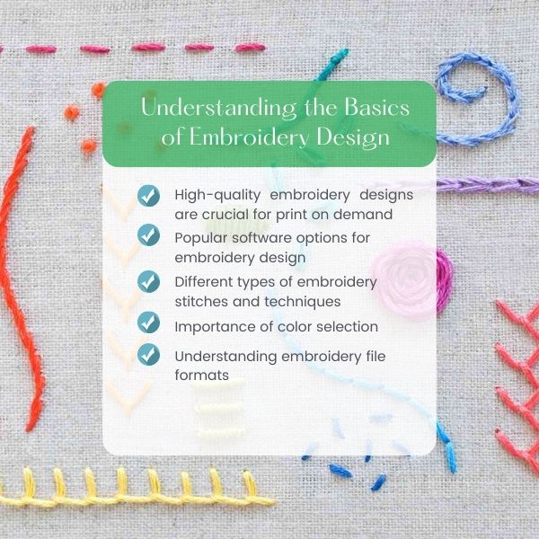 Basics of Embroidery Design