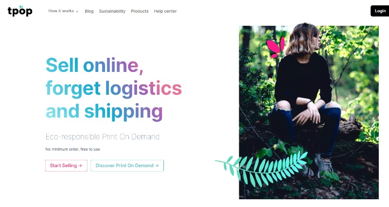 tpop sustainable print on demand provider