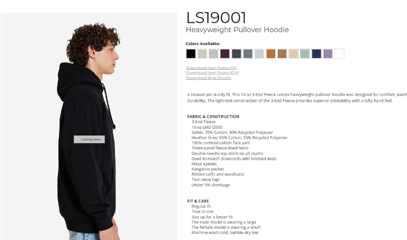 Lane Seven LS19001 streetwear blank hoodie for printing