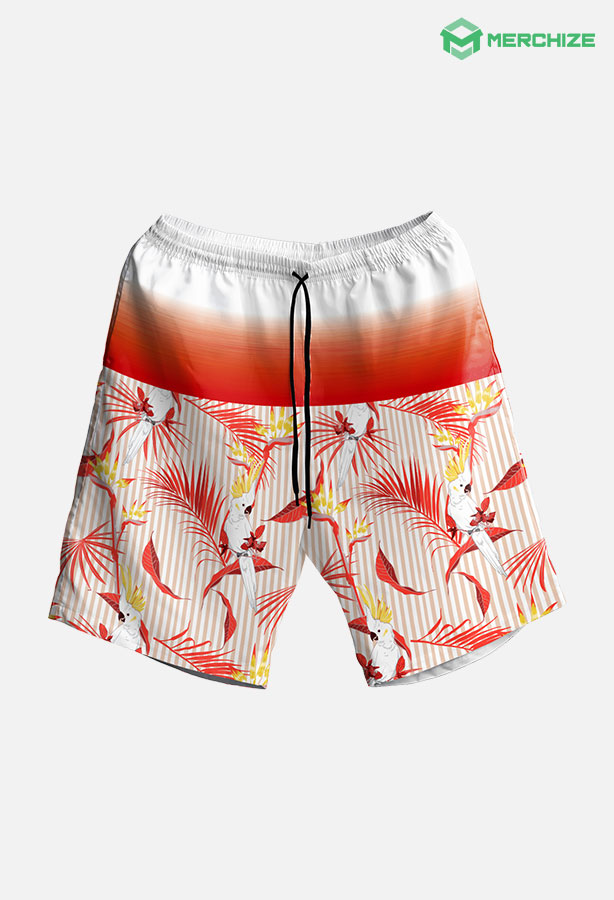 All-over Print Men's Beach Shorts (Made in China)