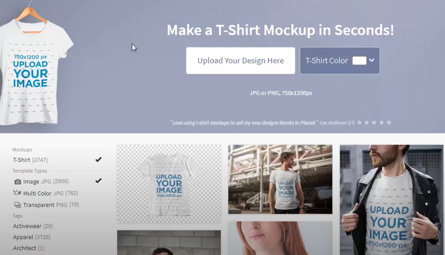 Upload Your Design On Placeit