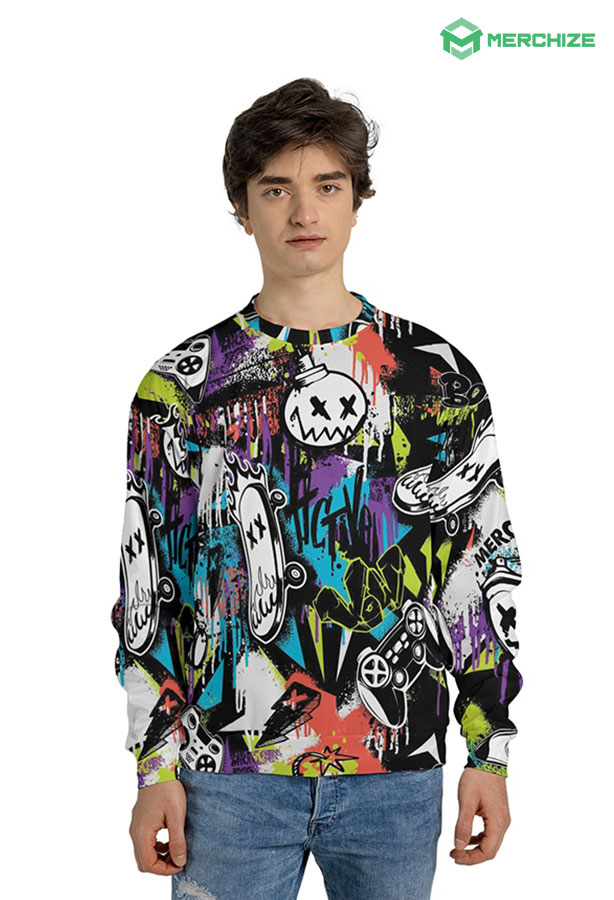 All Over Print Sweatshirt (Lightweight)