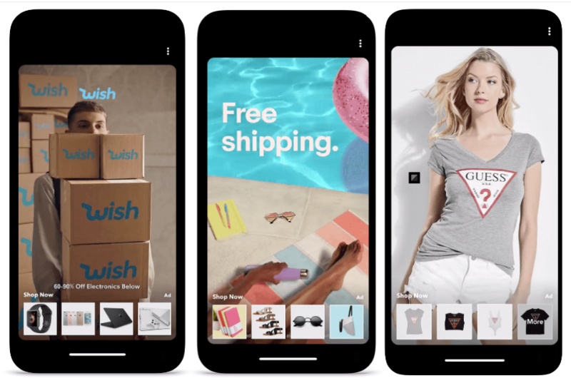 snapchat collection ads