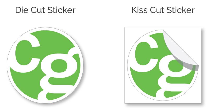 kiss cut vs die cut