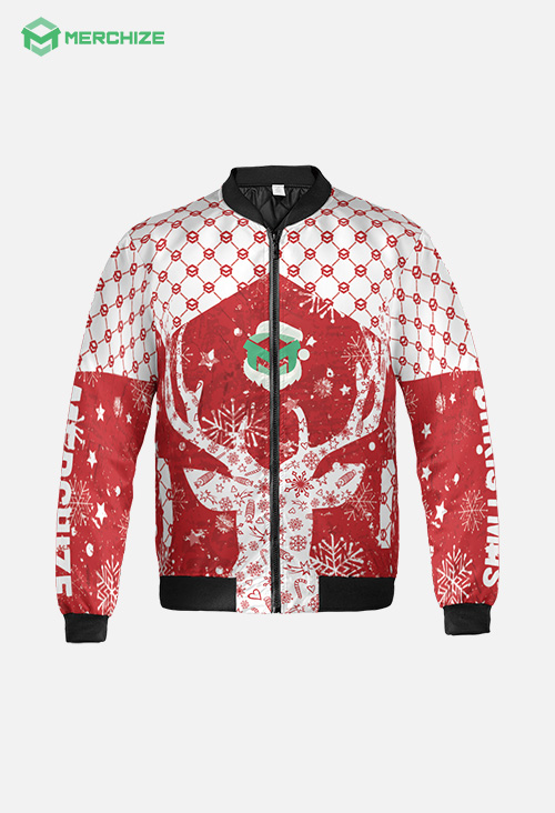 All-over Print Quilt Bomber Jacket