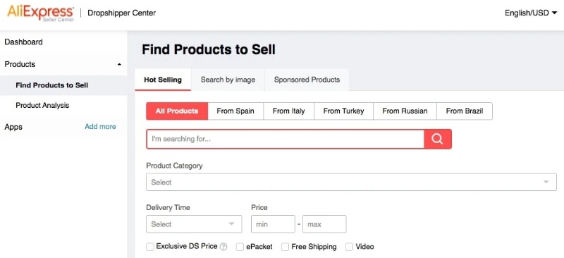 AliExpress Dropshipping Center tool