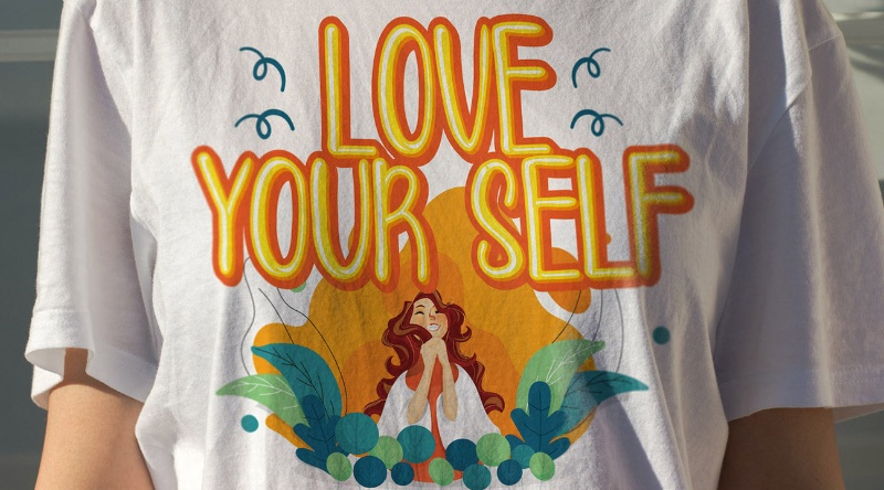 Display fonts t-shirt