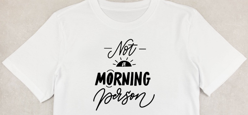 Handwritten fonts t-shirt