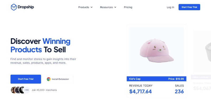 dropship.io product research tool