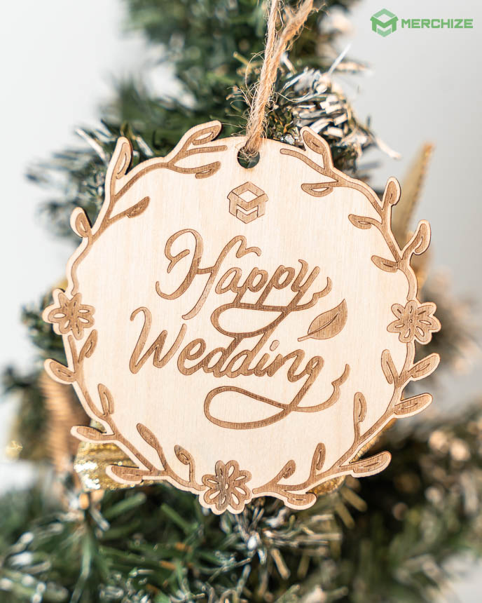 Engraved Wood Ornament
