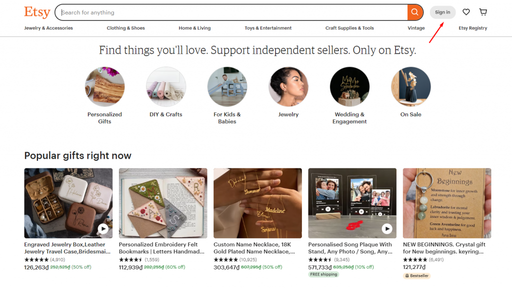 open an etsy shop