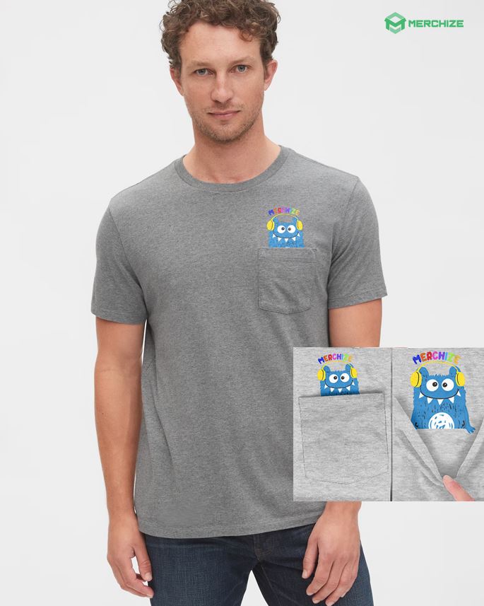 left chest logo placement