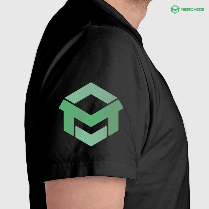 sleeve logo placement on shirt