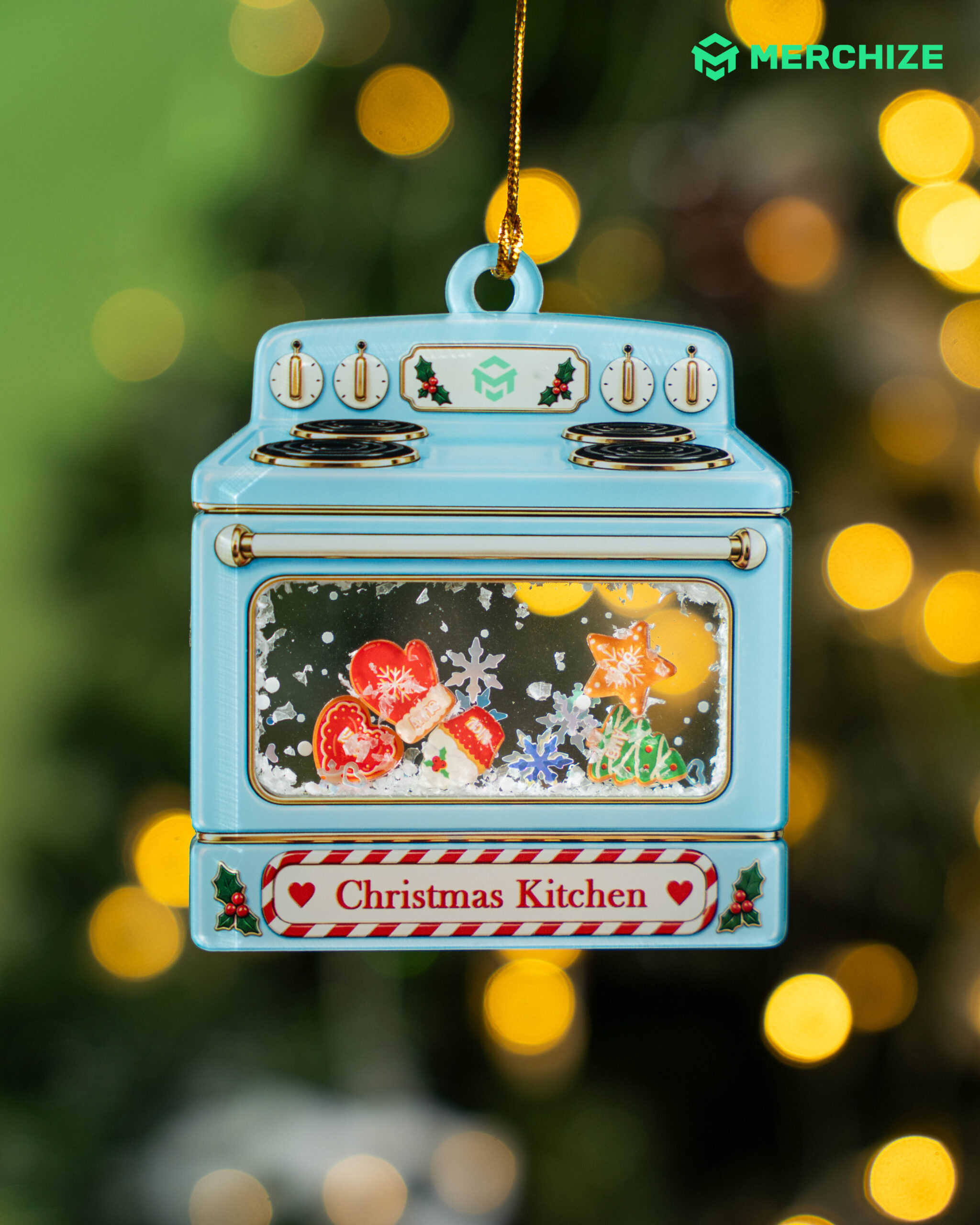 Custom Shape Glitter Shaker Ornament
