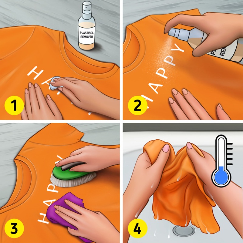 how to remove prints with plastisol remover
