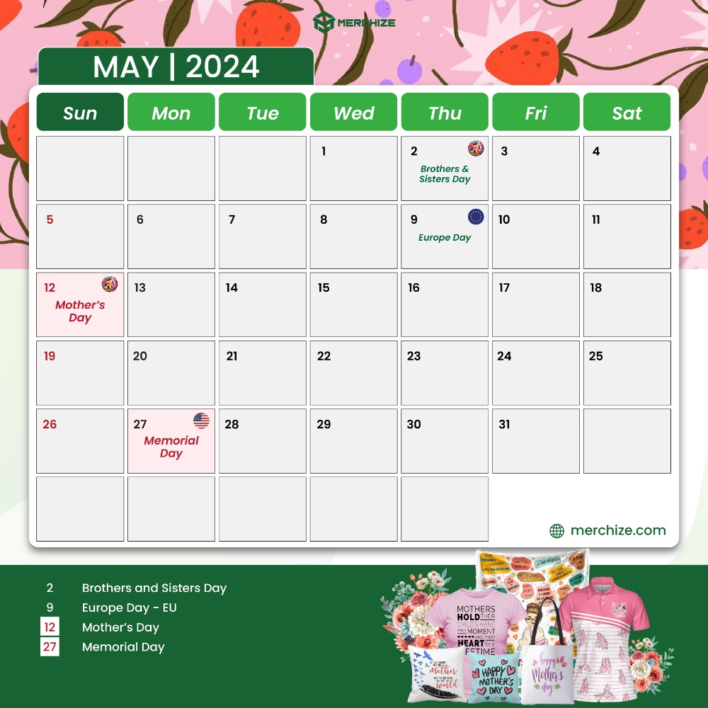 Merchize Calender 2024-may