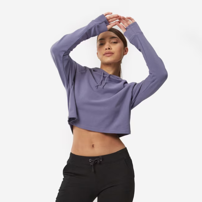 cropped hoodie