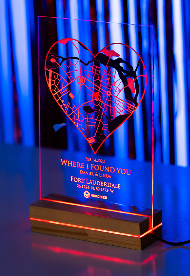 Custom Photo Night Light with name