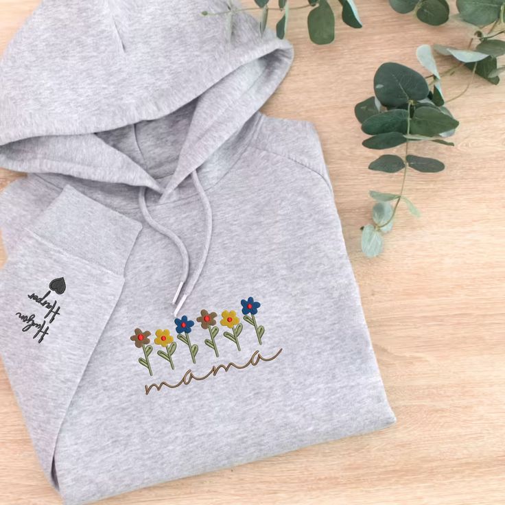 embroidered hoodie