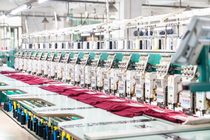 outsourced embroidery production