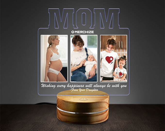 Personalised photo night light