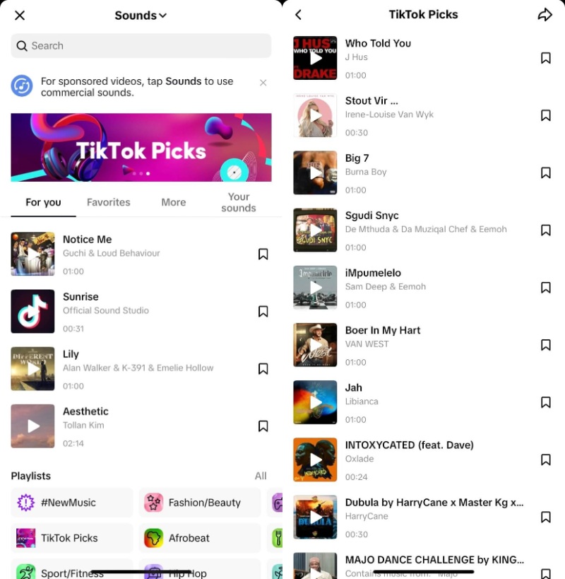 tiktok trending audio