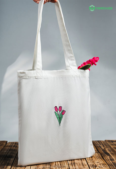 Embroidered Tote Bag