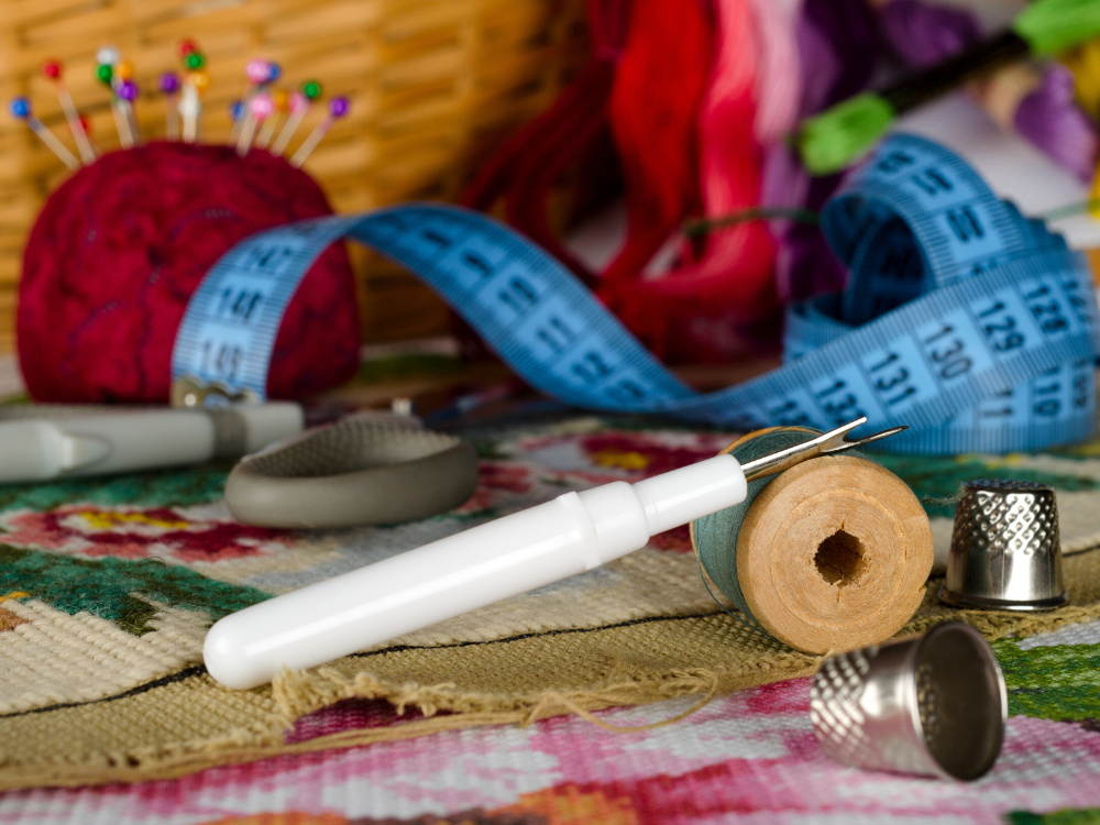 remove embroidery with seam ripper