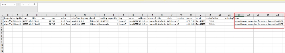 invalid link items
