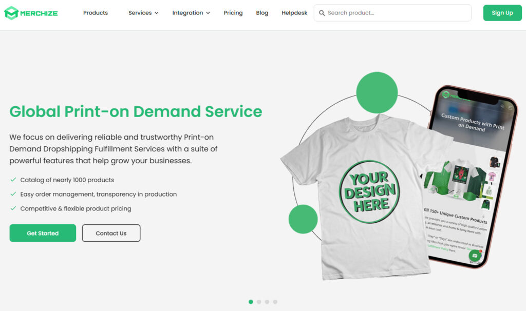 Merchize is a Vietnam-based print on demand company