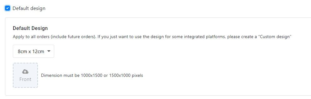 Default design