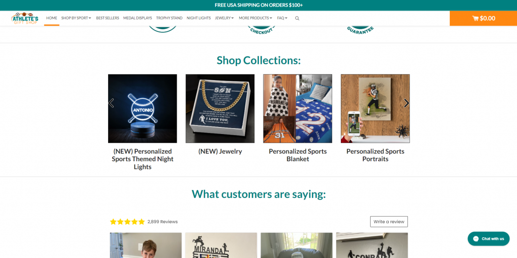athlete's gift shop print on demand