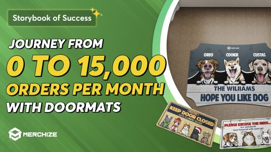 print on demand doormat success