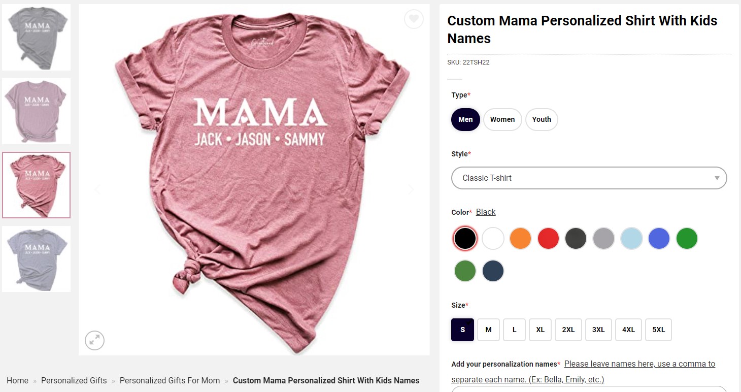 woocommerce shirts
