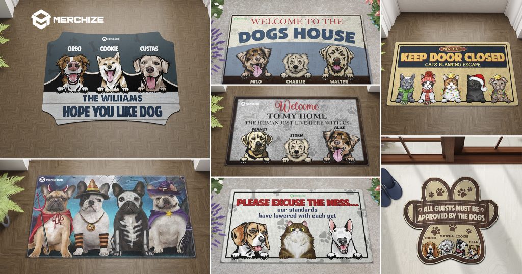 print on demand doormat design