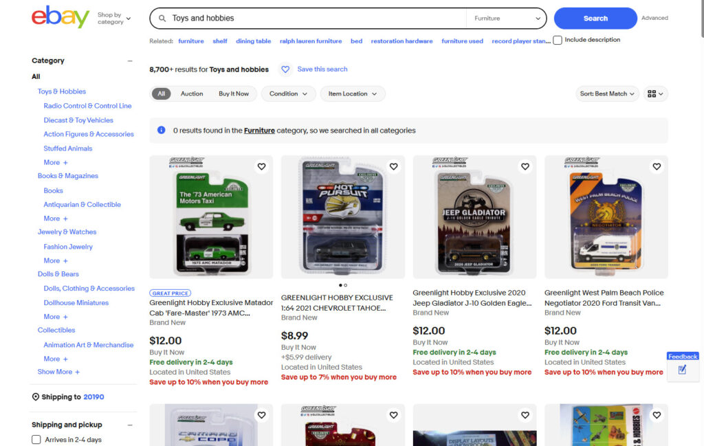 Toys and hobbies eBay