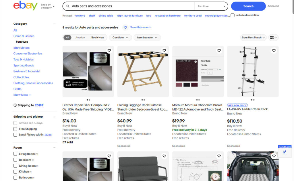 auto parts and accessories eBay