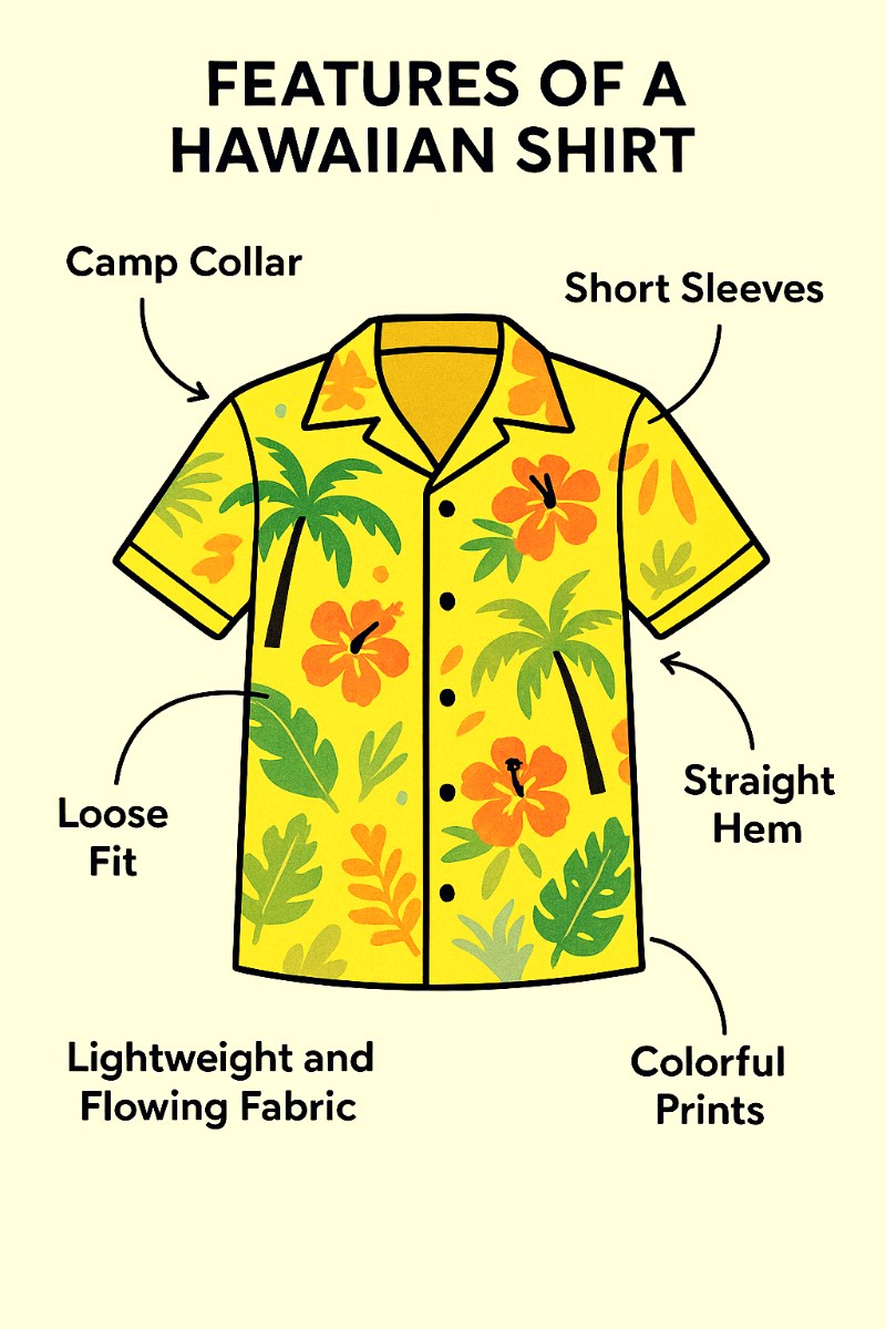 features of a hawaiian shirt